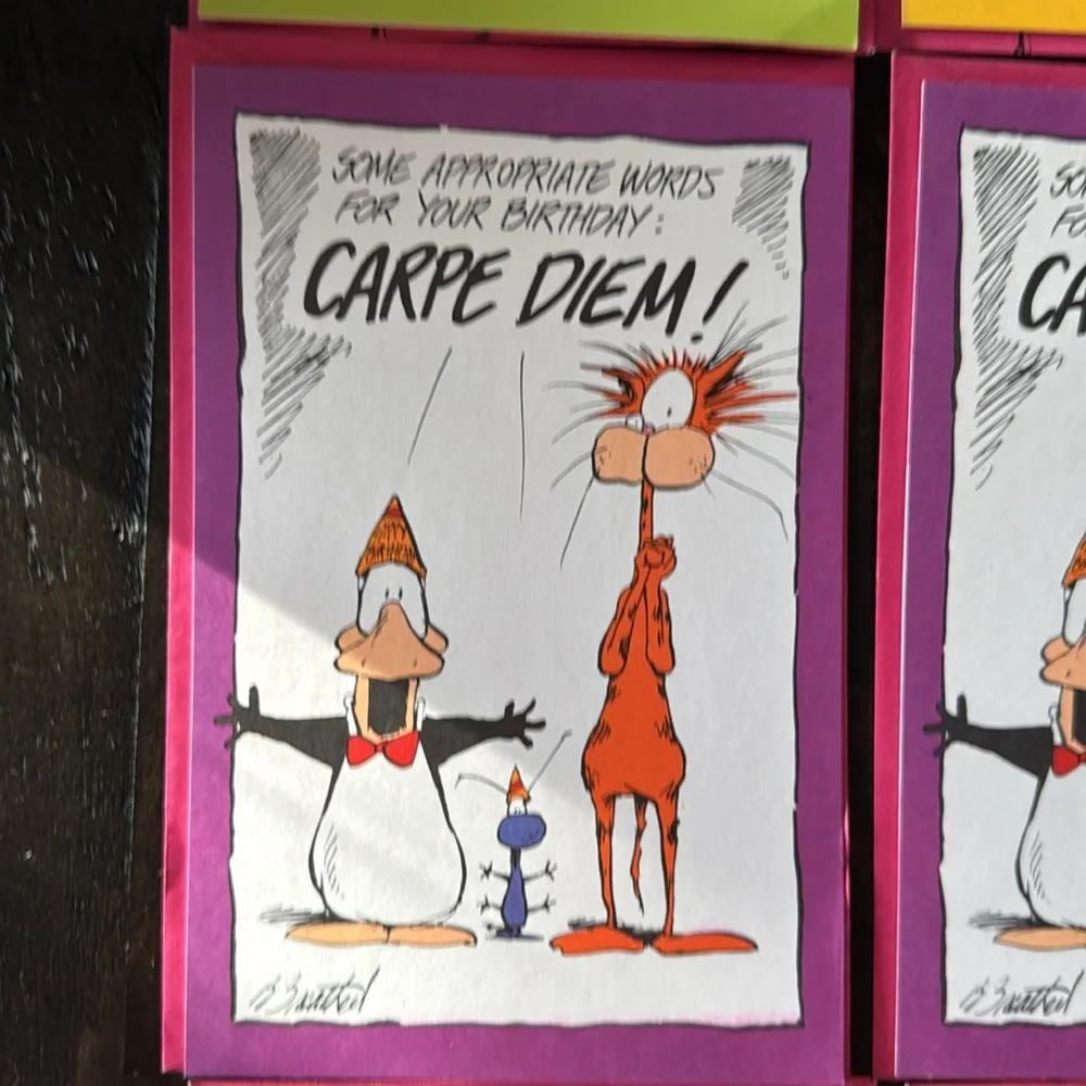 14 vintage 1993 Opus n' bill American Greetings cards.
